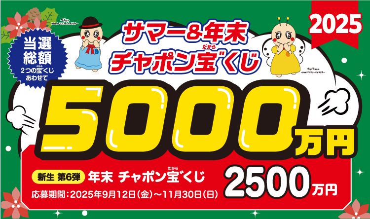 2025年 年末チャポン宝゛くじ